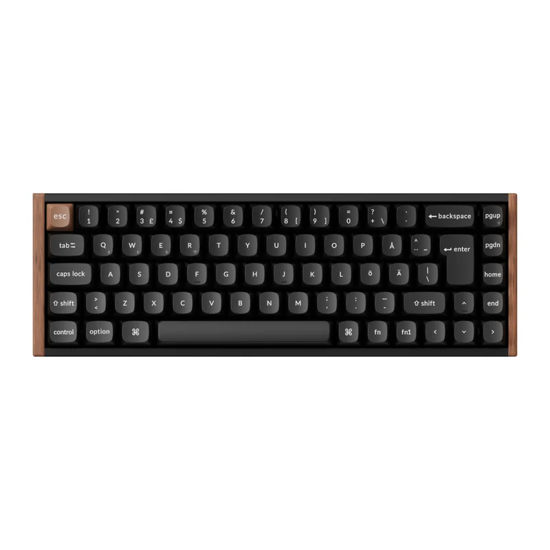 Product Image for Keychron K6 HE SE Wireless Tri-Mode Hot Swap QMK Gateron 2.0 - Purple Magnetic Switch Wood Black - Gamingtangentbord | Webhallen