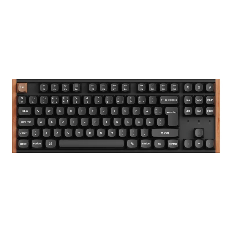 Product Image for Keychron K8 HE SE Wireless Tri-Mode Hot Swap QMK Gateron 2.0 - Purple Magnetic Switch Wood Black - Gamingtangentbord | Webhallen