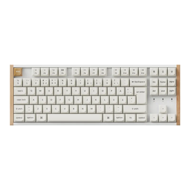 Product Image for Keychron K8 HE SE Wireless Tri-Mode Hot Swap QMK Gateron 2.0 - Purple Magnetic Switch Wood White - Gamingtangentbord | Webhallen