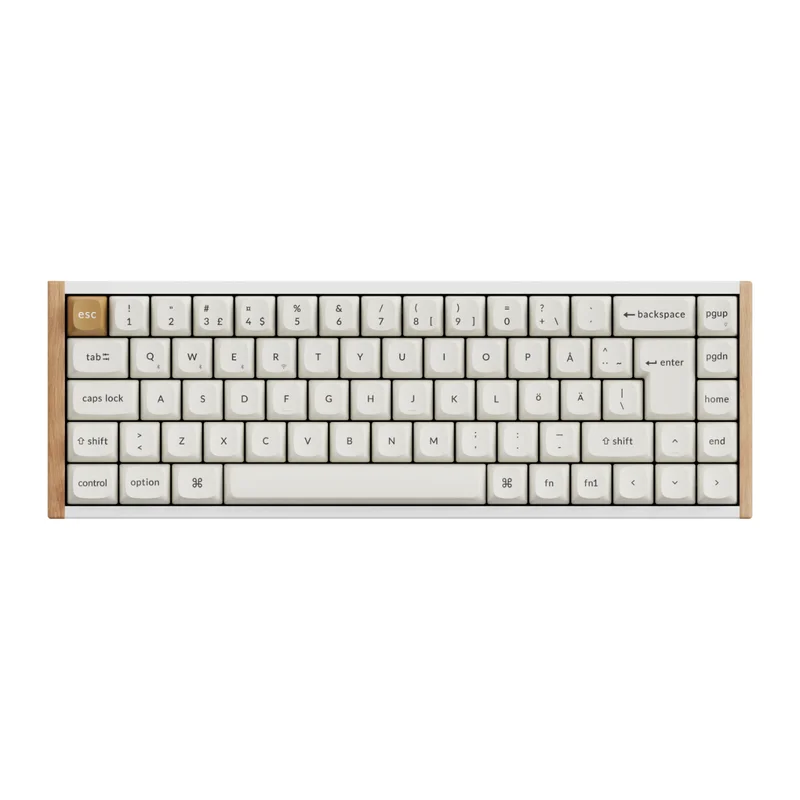 Product Image for Keychron K6 HE SE Wireless Tri-Mode Hot Swap QMK Gateron 2.0 - Purple Magnetic Switch Wood White - Gamingtangentbord | Webhallen