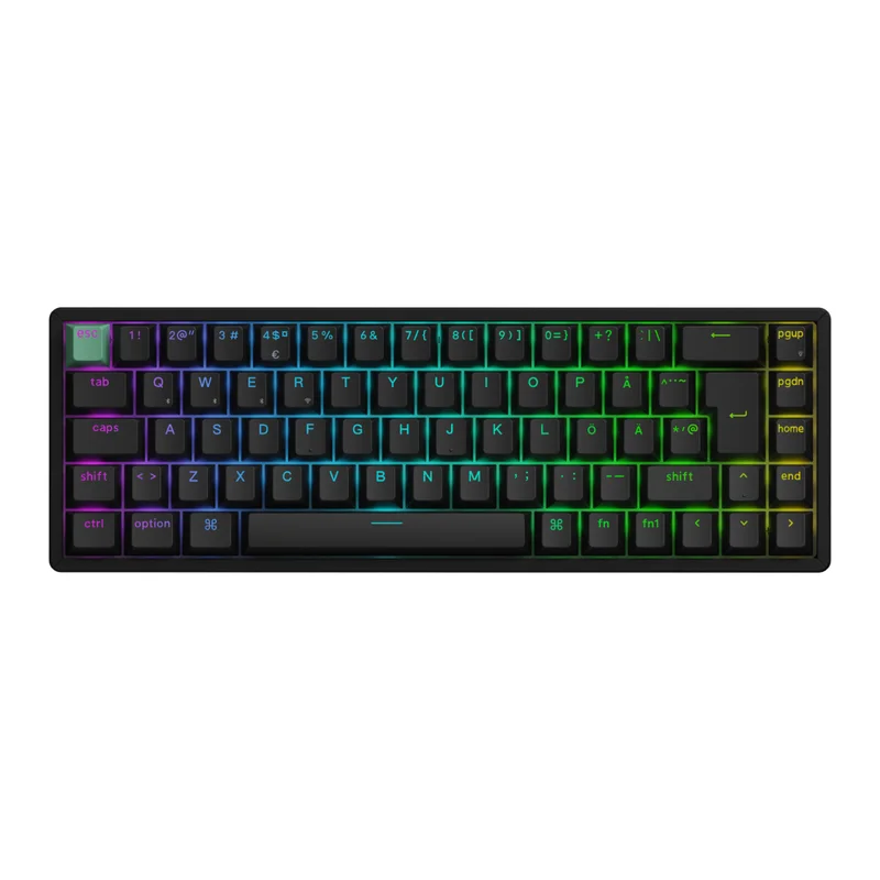 Product Image for Keychron K6 HE Wireless Tri-Mode Hot Swap QMK Gateron 2.0 - Purple Magnetic Switch Black - Gamingtangentbord | Webhallen
