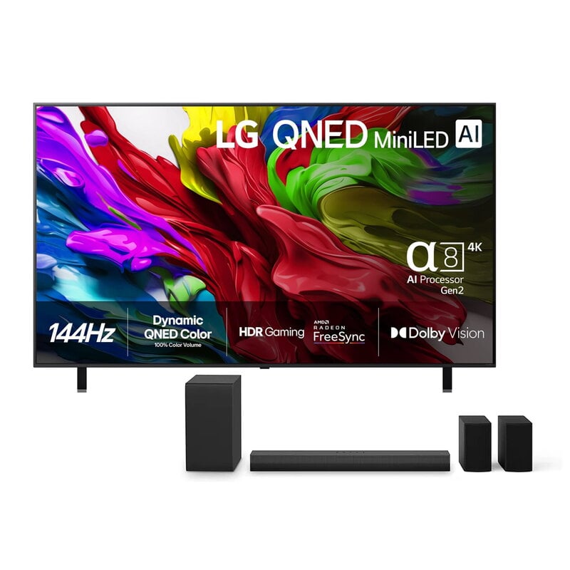 LG 65" 65QNED85A6C / 4K / QNED / 144Hz / Smart TV / AI + LG Soundbar NS40TR