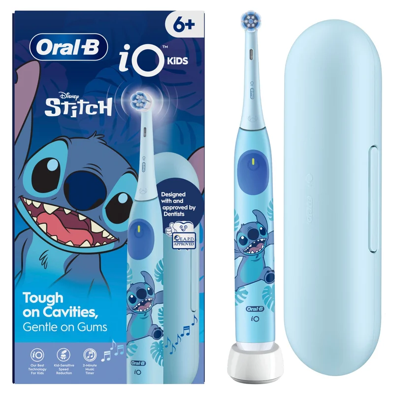Product Image for Oral-B iO 6+ Kids Disney Stitch + Travel Case - Eltandborste | Webhallen