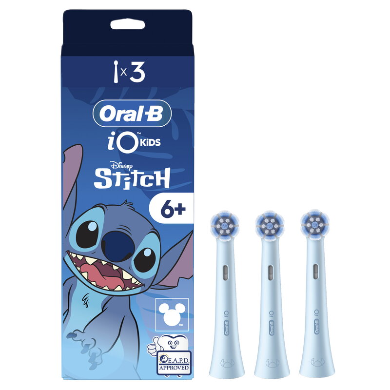 Oral-B iO Kids 6+ Disney Stitch tandborsthuvuden - 3 pack