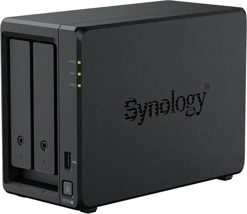 Synology DiskStation DS725+ - 2 fack / 2.6Ghz 2-Core / 4GB DDR4