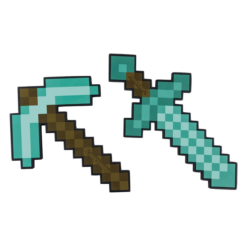 Minecraft Foam Sword & Pickaxe Set Diamond 43cm