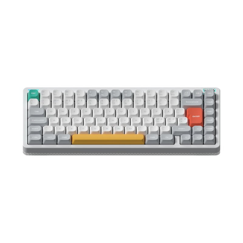 NuPhy Halo75 V2 Ionic White with Raspberry Switch