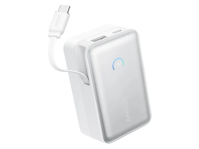 Product Image for Anker Nano Power Bank 10000mAH, 45W - White - 5000-10 000 mAh | Webhallen