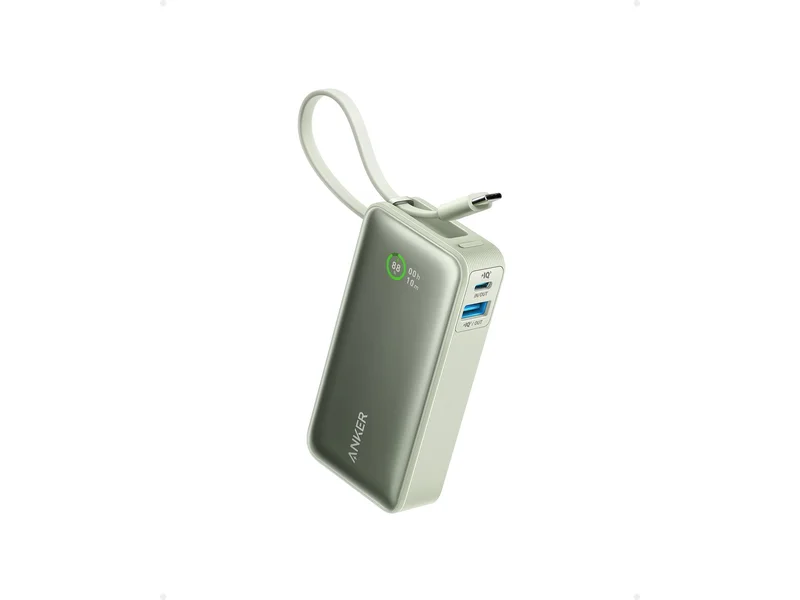 Product Image for Anker 545 Nano Power Bank 10000mAH - Green - 5000-10 000 mAh | Webhallen