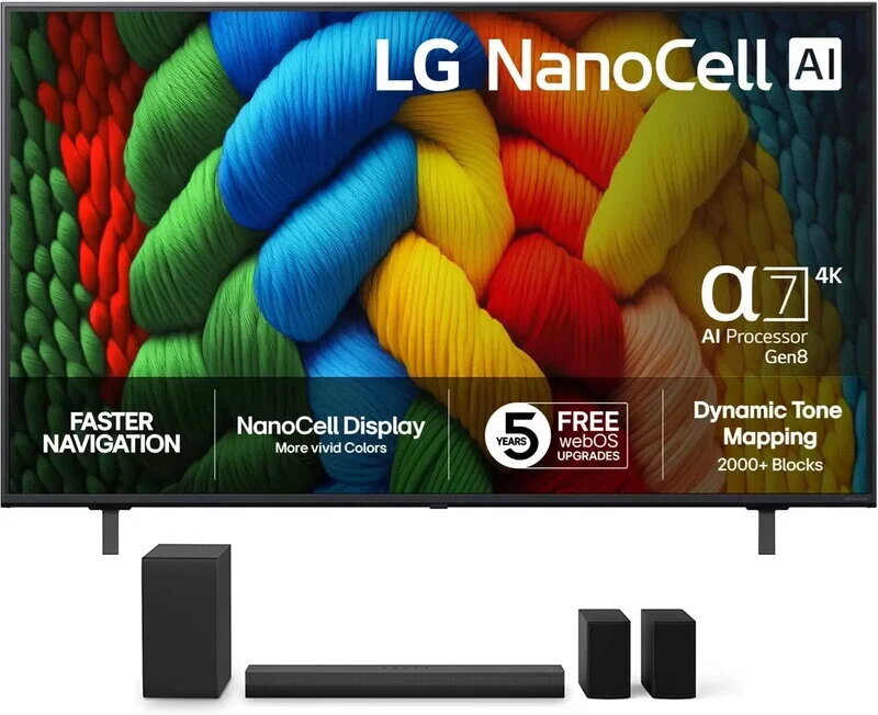 LG 50'' 50NANO80A6B + LG Soundbar NS40TR
