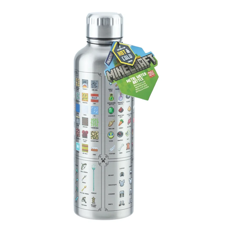Product Image for Minecraft Metal Water Bottle 500 ml
