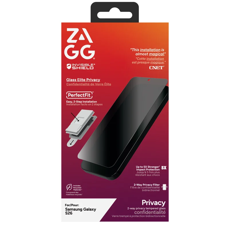 Product Image for InvisibleShield Glass Elite Privacy Samsung Galaxy S26