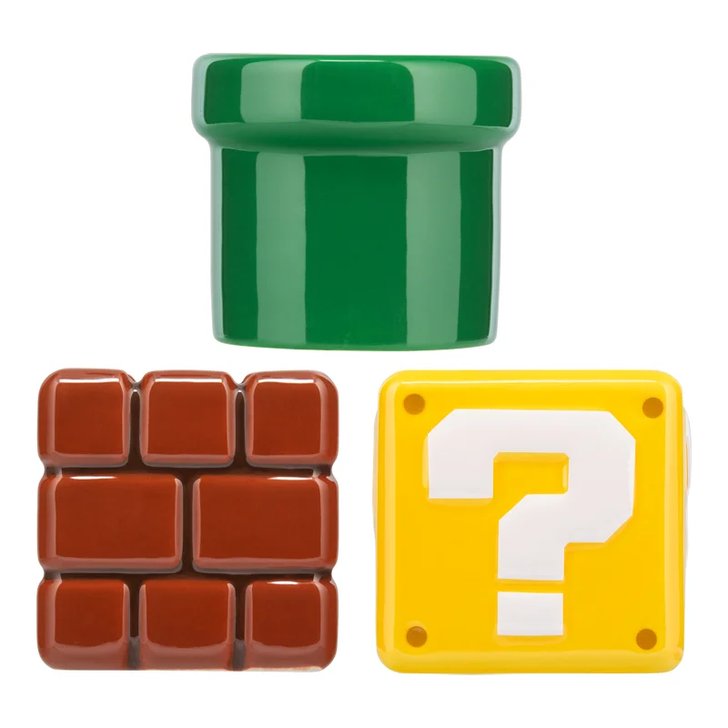 Product Image for Super Mario Set of 3 Shaped Snack Bowls