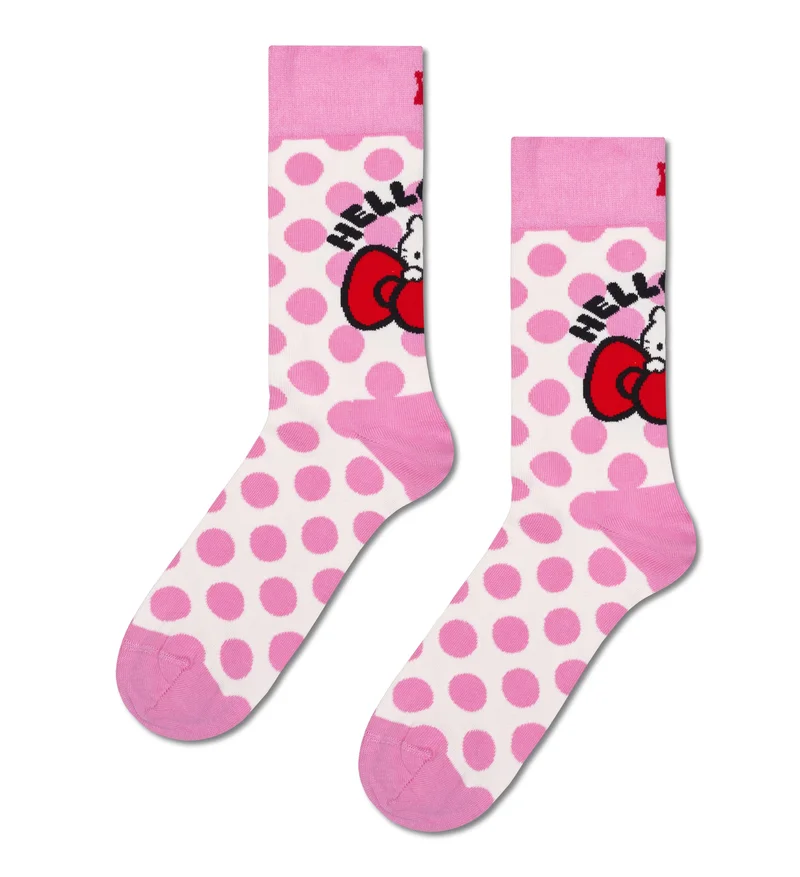 Product Image for Happy Socks Hello Kitty Pink Dot Sock 36-40