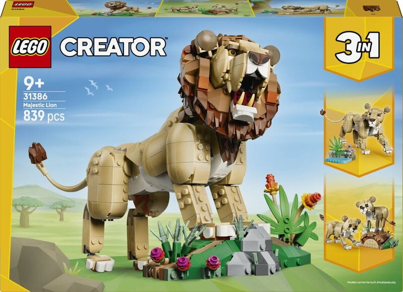 LEGO Creator Vilda djur: Majestätiskt lejon 31386