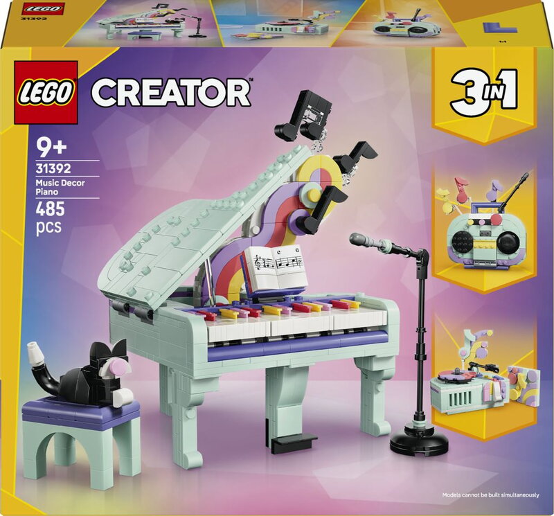 LEGO Creator Flygel med musikdekorationer och katt 31392