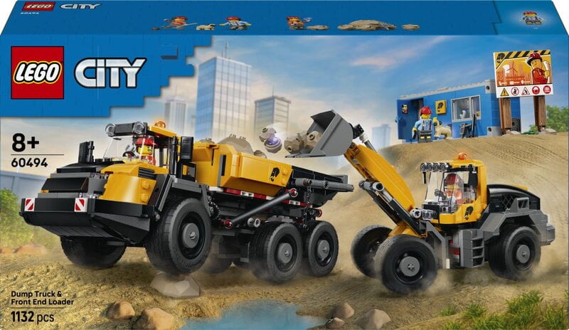 LEGO City Dumper och frontlastare 60494