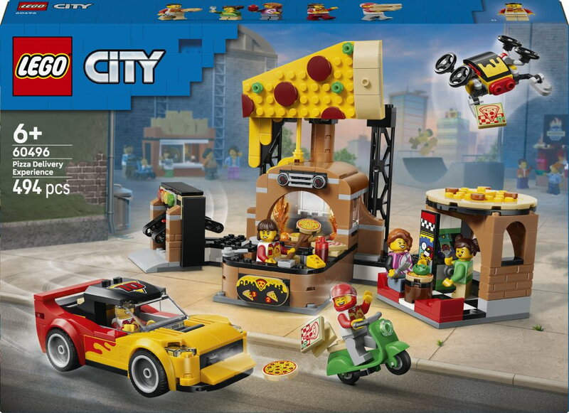 LEGO City Pizzahemkörning med fordon 60496