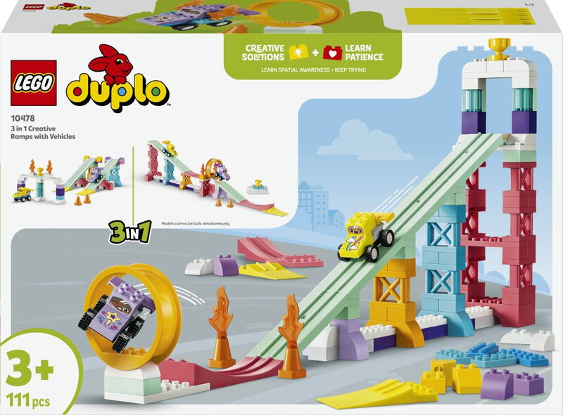 LEGO DUPLO Town 3-i-1 Kreativa ramper med fordon 10478