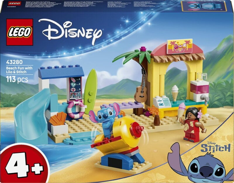 LEGO Disney Skoj på stranden med Lilo & Stitch 43280