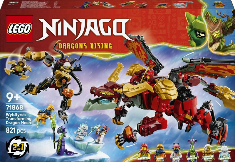 LEGO Ninjago Wyldfyres omvandlingsbara robotdrake 71868
