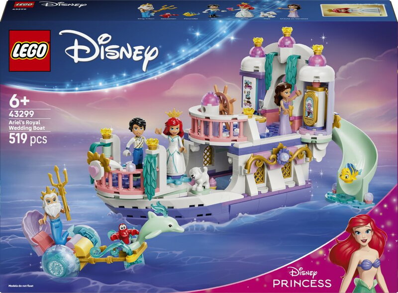 LEGO Disney Ariels kungliga bröllopsbåt 43299