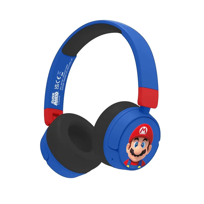 Product Image for Super Mario trådlösa On-Ear-hörlurar - Barnhörlurar | Webhallen