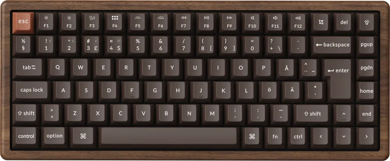 Product Image for Keychron K2 HE SE Wireless Tri-Mode All-Wood - Mekaniska | Webhallen