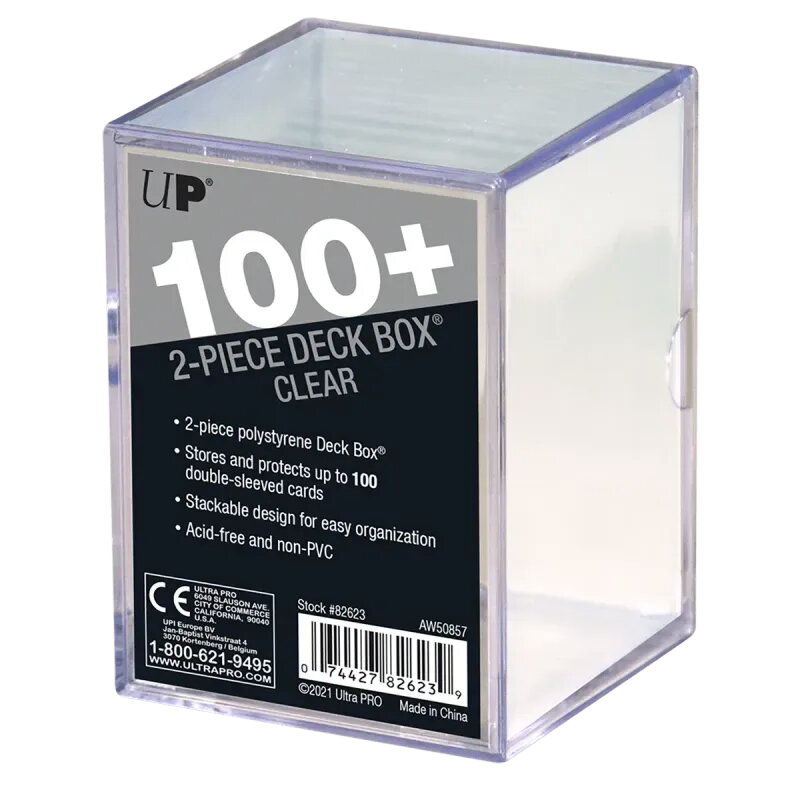 Ultra Pro 100+ 2-Piece Deck Box - Clear