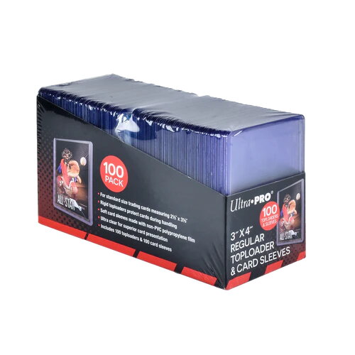 Ultra Pro 3" x 4" Toploader + Penny Sleeves Bundle (100st)