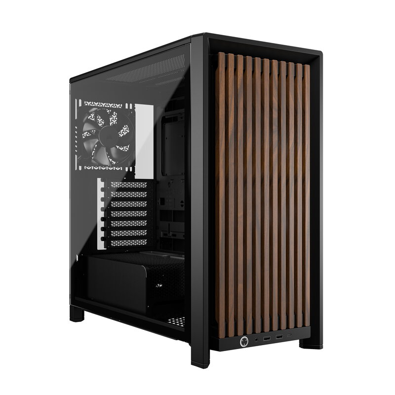 Corsair FRAME 4000D RS Wood Mid-Tower - Black/Walnut