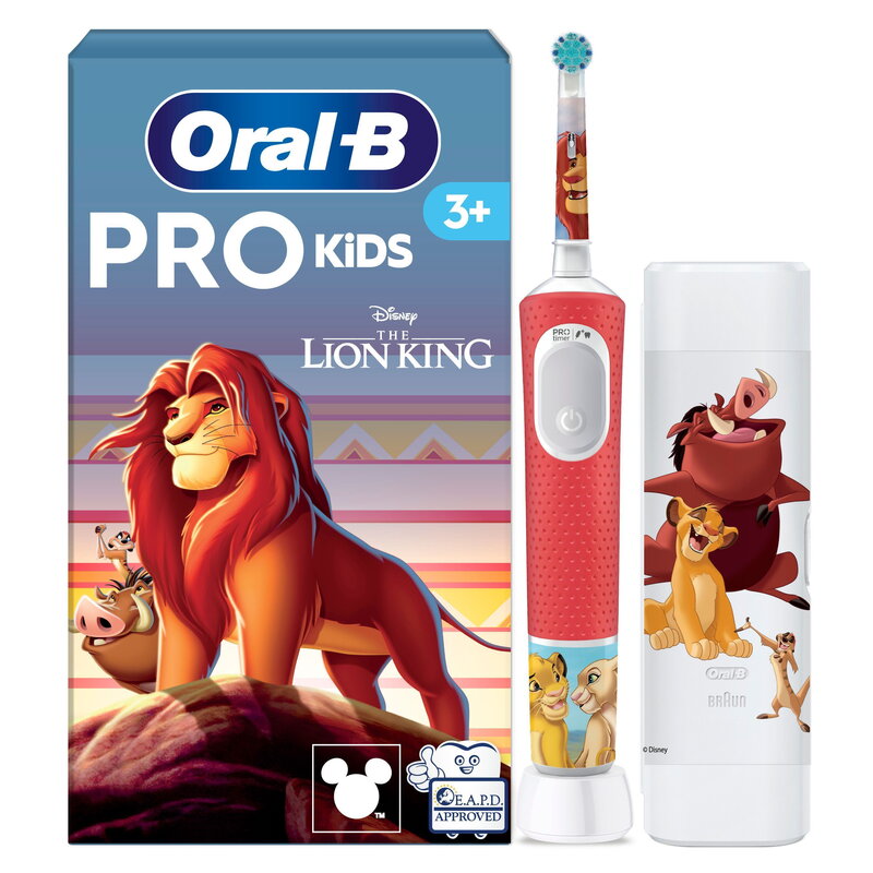 Oral-B Vitality Pro Kids 3+ Lion King, Travel Case