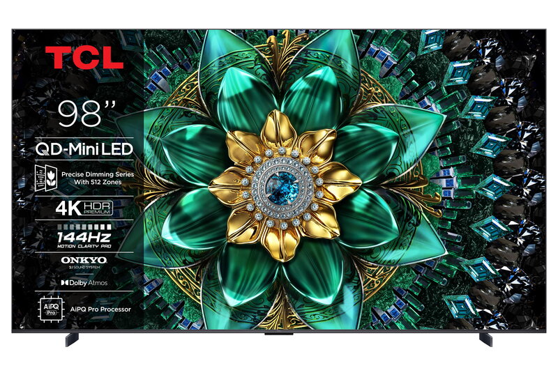 TCL 98" 98Q6C / 4K / QD-Mini-LED / 144Hz / Google Tv