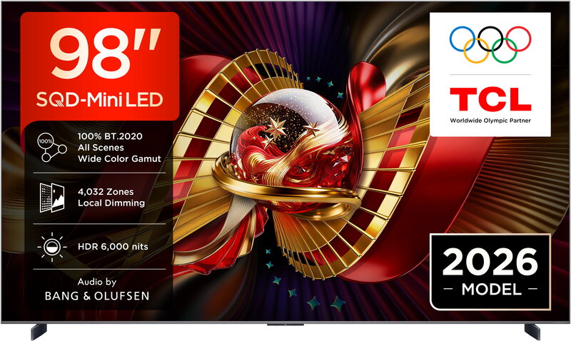 TCL 98" 98C8L / 4K / SQD-Mini LED / 144Hz / Google Tv