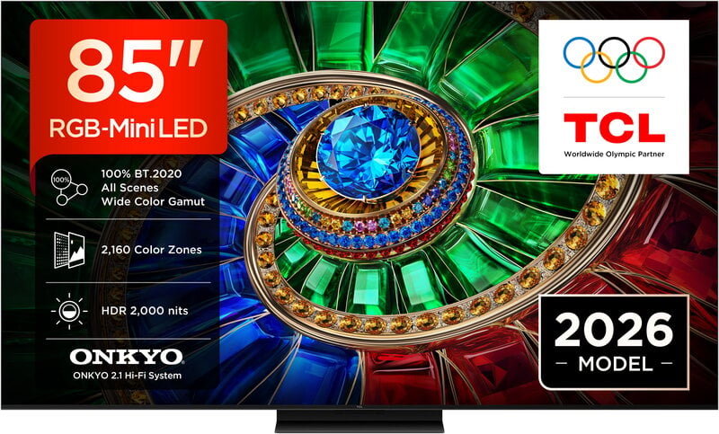 TCL 85" 85RM7L / 4K UHD / RGB-Mini LED / 144Hz / TCL AI