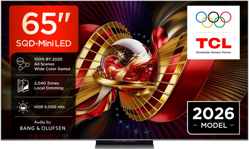 TCL 65" 65C8L / 4K / SQD-Mini LED / 144Hz / Google Tv
