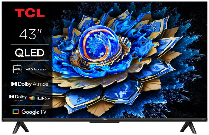 TCL 43" 43T69C / 4K / QLED / 60 Hz / Google TV