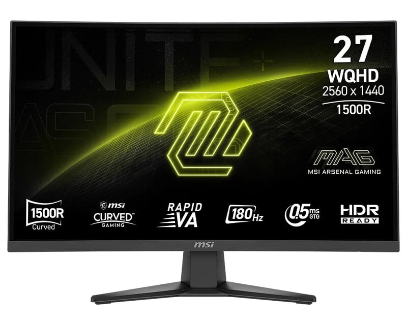 MSI MAG 275CF X24 /  27" / VA / 2560 x 1440 / 180Hz / 0.5ms / 2xHDMI/DP