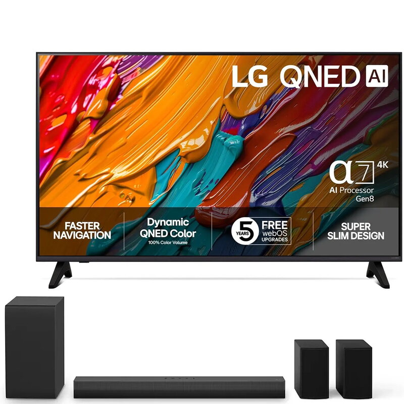 LG 43" 43QNED7EA6B + LG Soundbar NS40TR