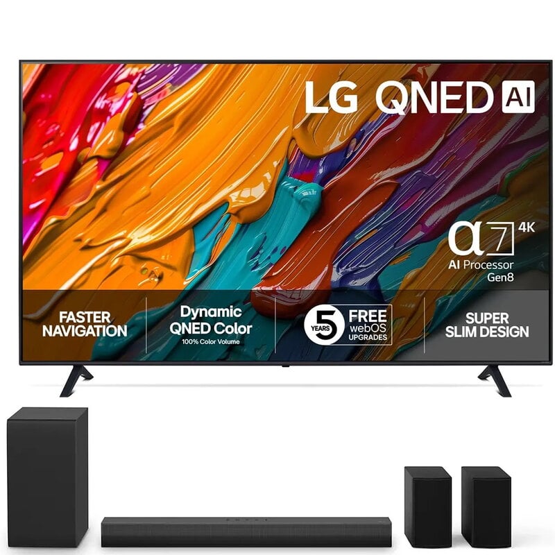 LG 75'' 75QNED7EA6B + LG Soundbar NS40TR
