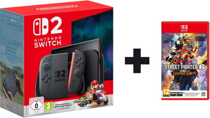Switch 2 - Mario Kart World + Street Fighter 6 Bundle