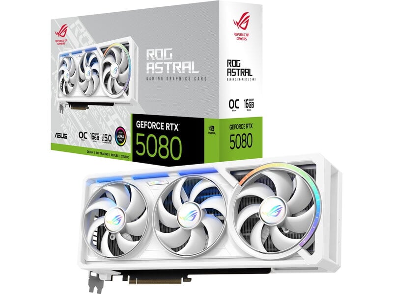 ASUS ROG Astral GeForce RTX 5080 O16G - White