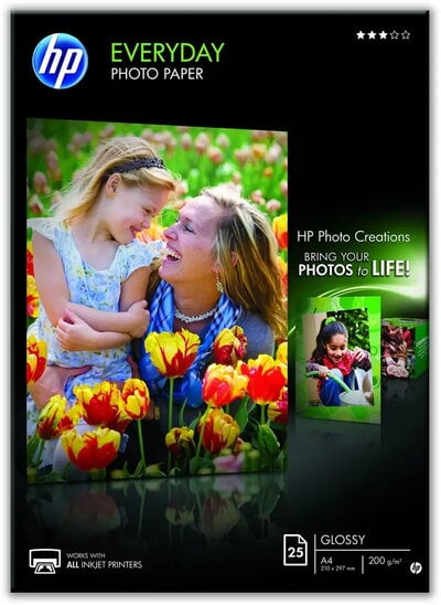 HP Fotopapper Glossy A4 / 25 ark