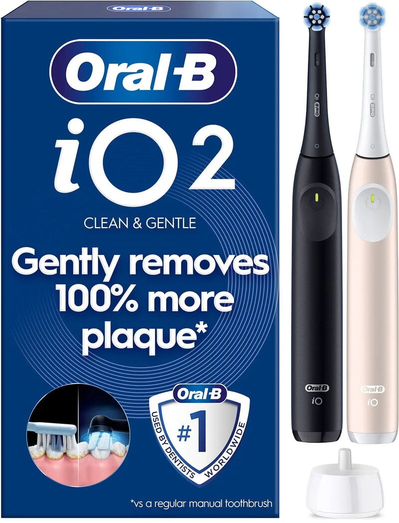 Oral-B iO2 Duo - Night Black/Calm Pink