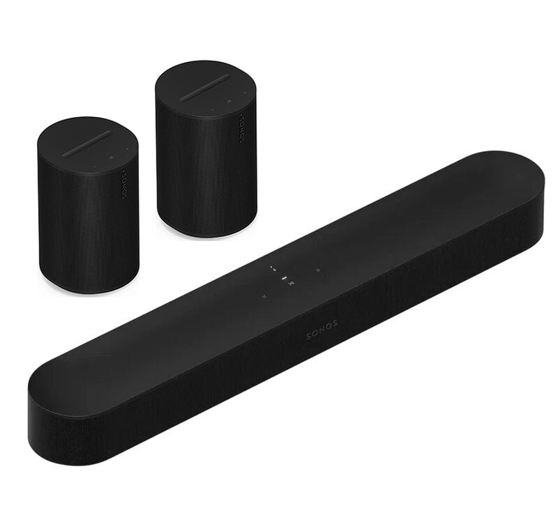 Sonos Beam (Gen2) Soundbar + 2x Era100 SL – Svart