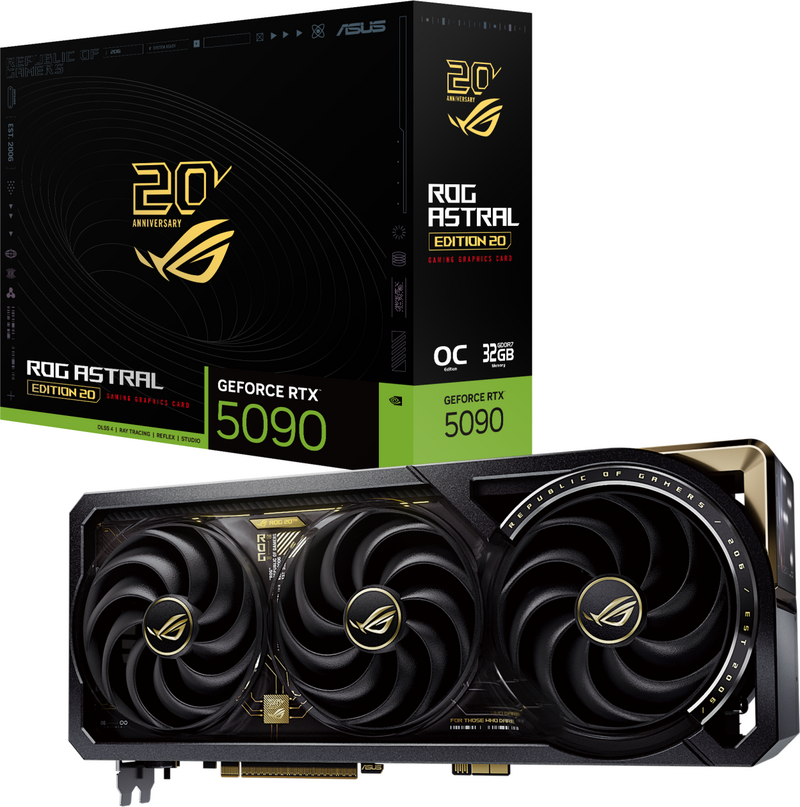 Asus ROG Astral GeForce RTX 5090 Edition 20 / Grafikkort / PCI Express 5.0 / 32GB GDDR7