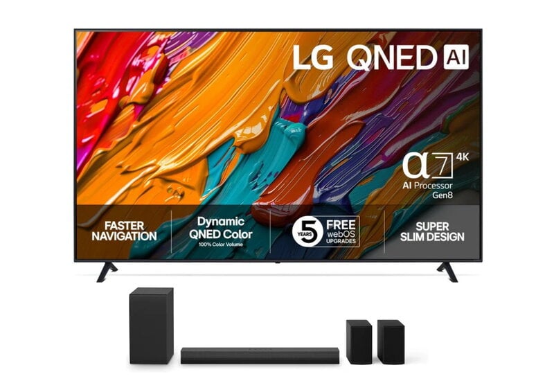 LG 86" 86QNED7EA6B + LG Soundbar NS40TR