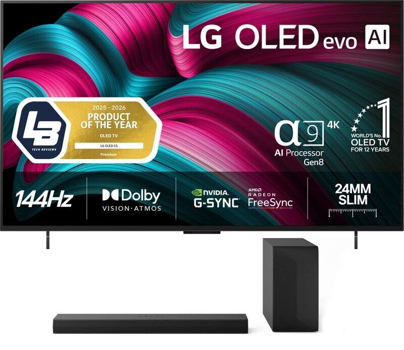 LG 42'' OLED42C54LA + LG Soundbar NS60T