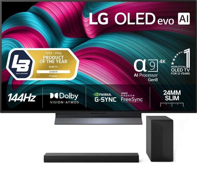 LG 48'' OLED48C54LA  + LG Soundbar NS60T