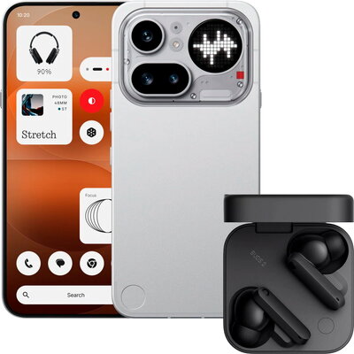 Nothing Phone (4a) Pro 8/128GB - Silver + CMF Buds 2 By Nothing